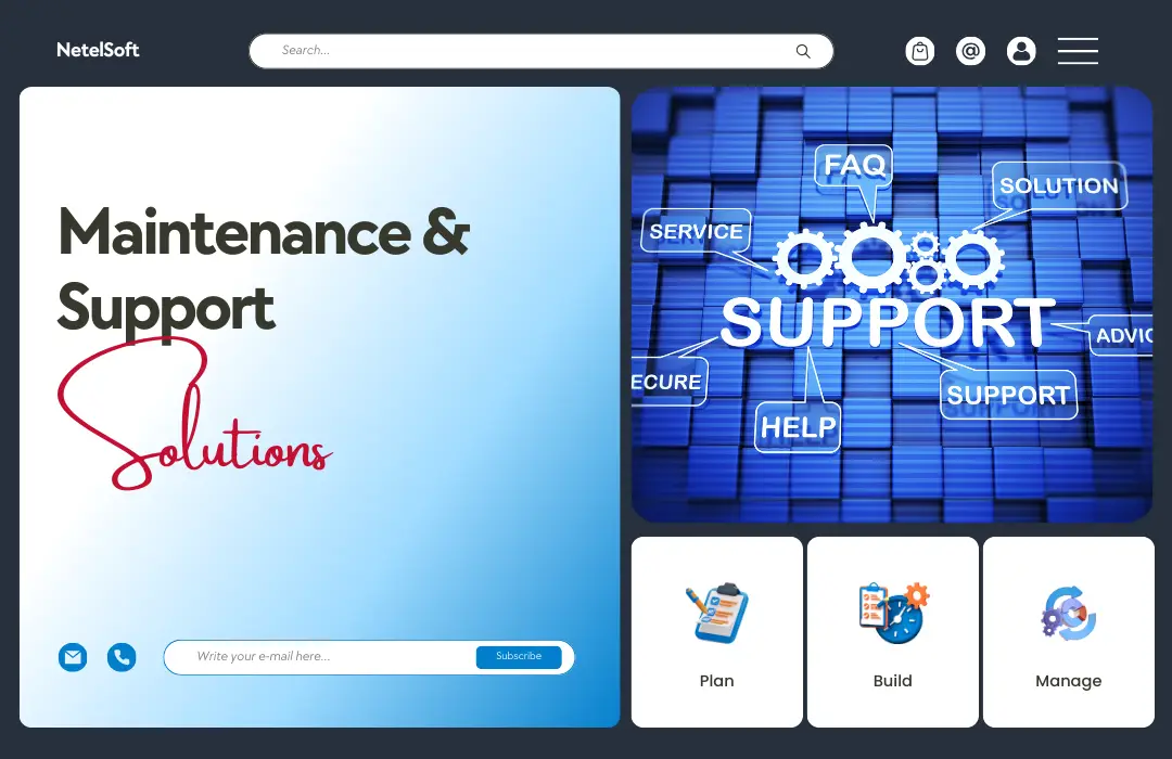 Maintenance & Support Solutions - NetelSoft